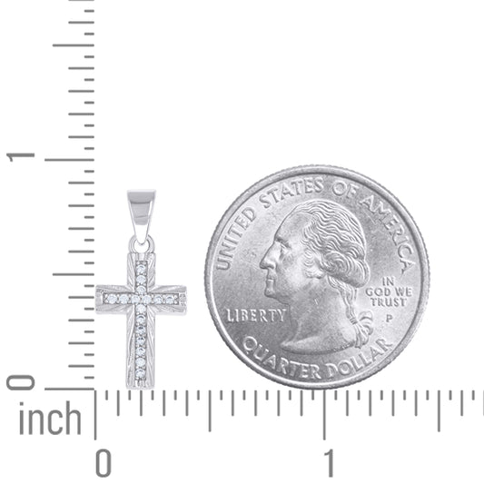 925 Sterling Silver Cz Pendant