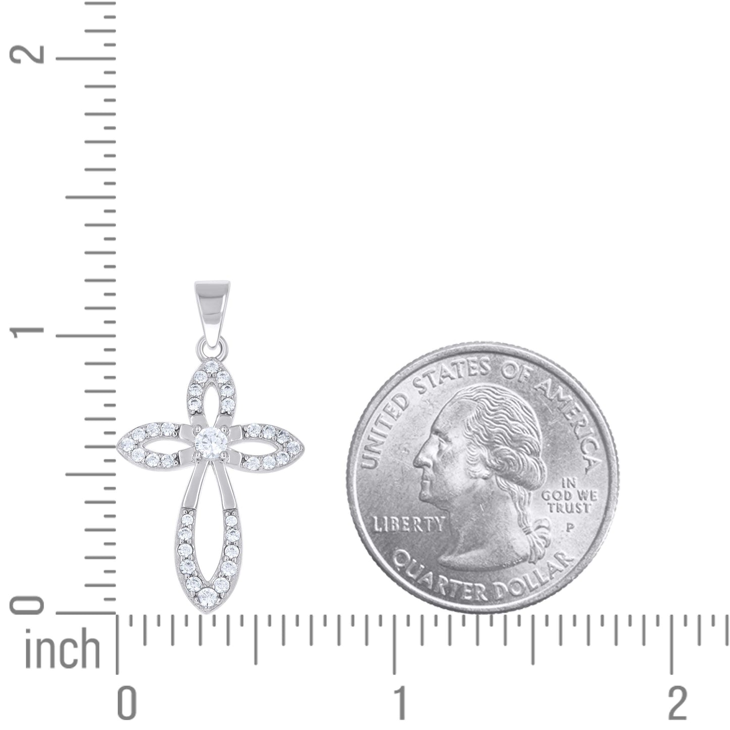925 Sterling Silver Cz Pendant