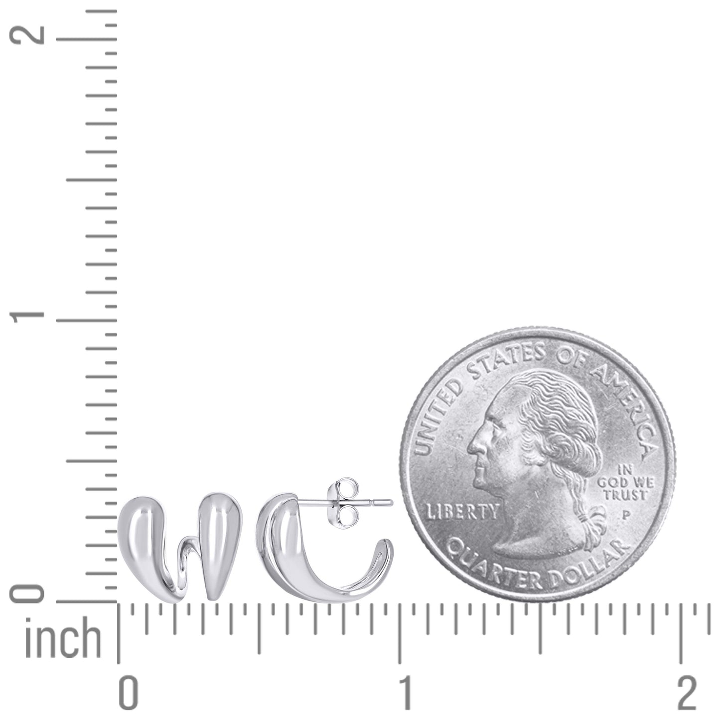 925 Sterling Silver Cz Earring