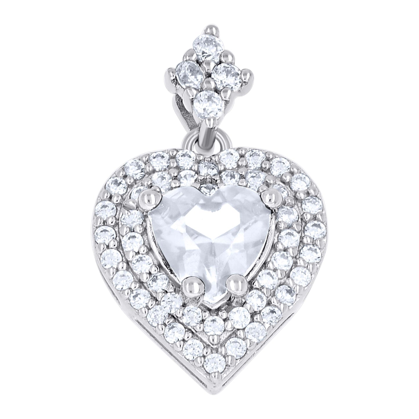 925 Sterling Silver Cz Pendant