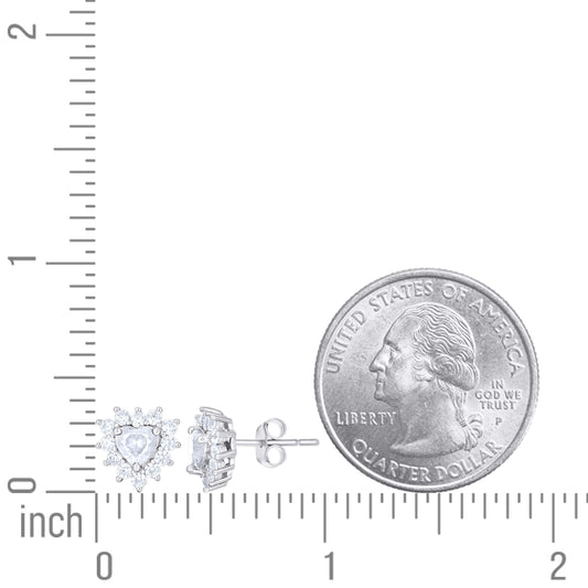 925 Sterling Silver Cz Earrings