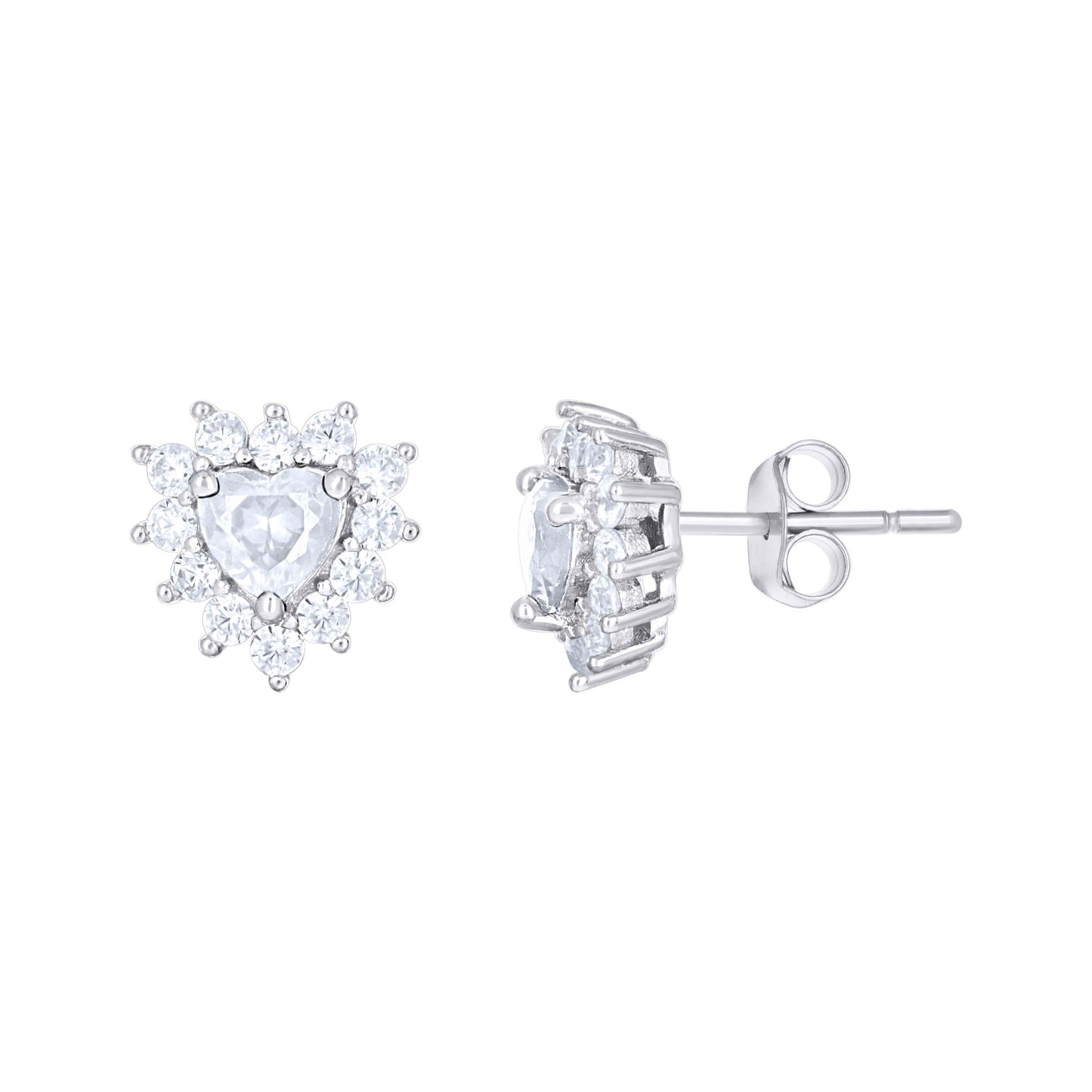 925 Sterling Silver Cz Earrings