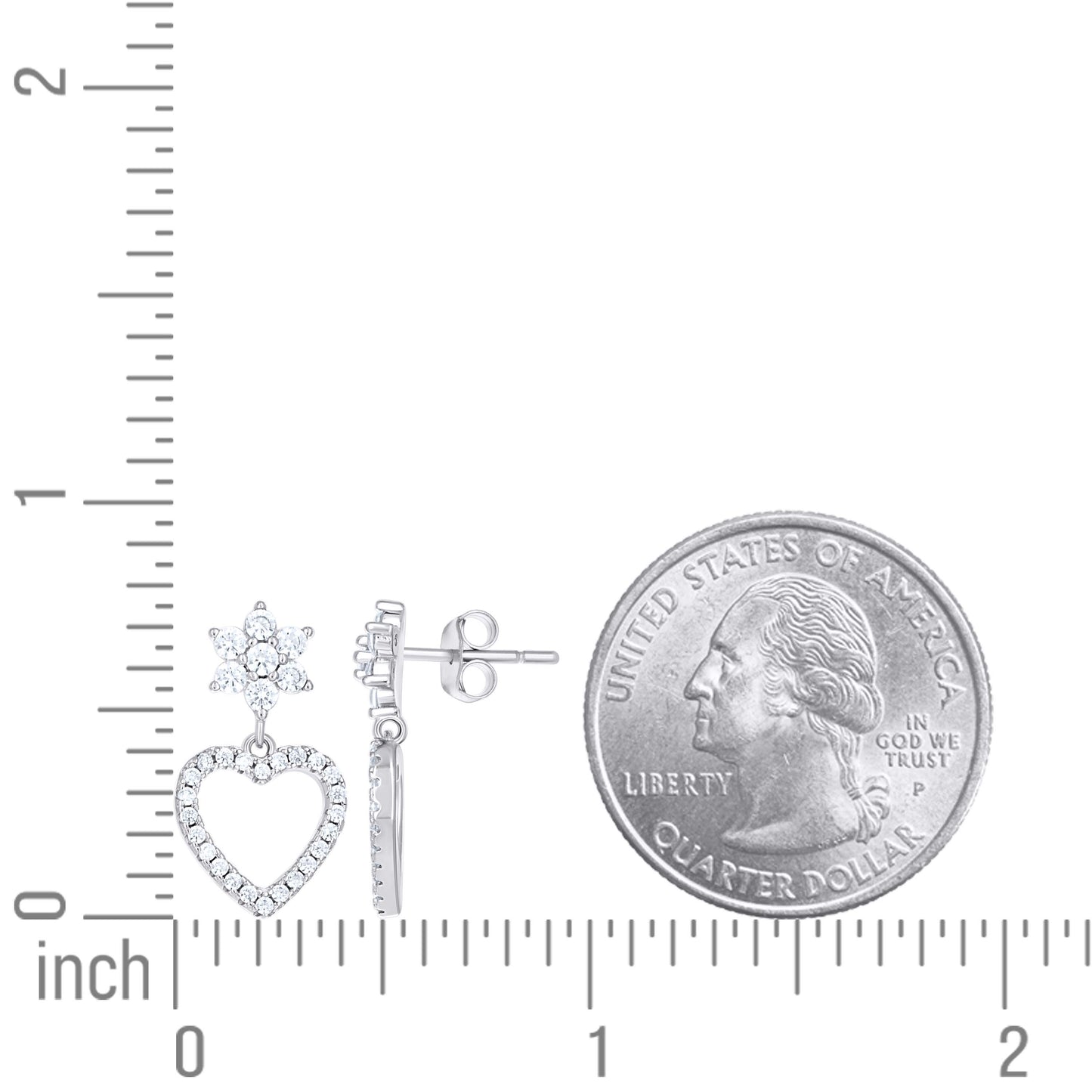 925 Sterling Silver Cz Earring