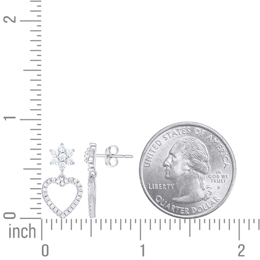 925 Sterling Silver Cz Earring