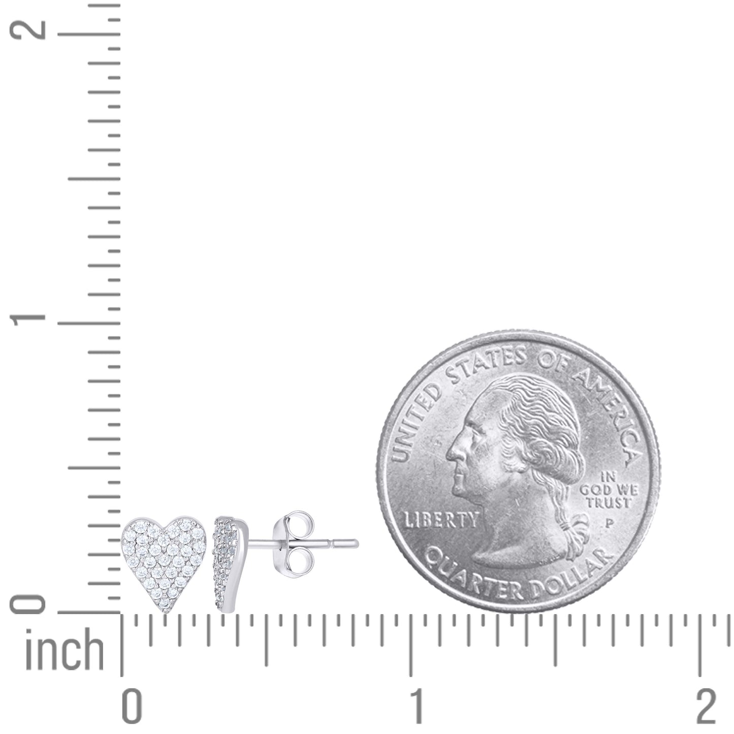 925 Sterling Silver Cz Earring