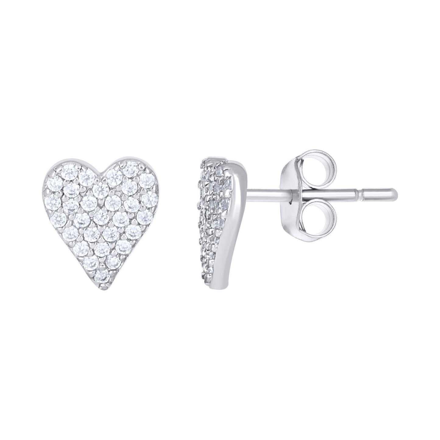 925 Sterling Silver Cz Earring