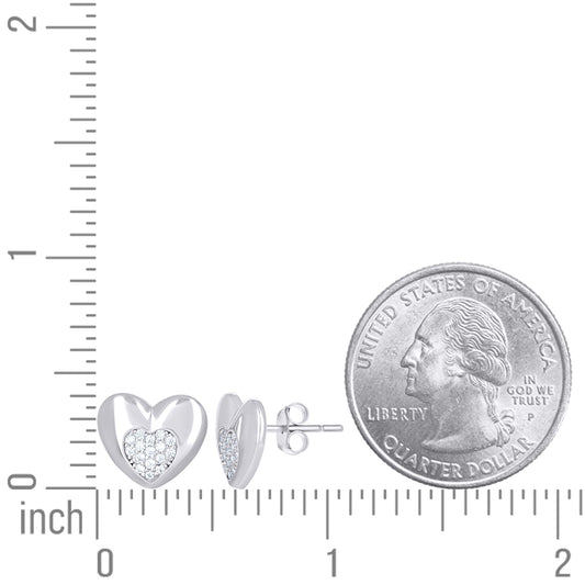 925 Sterling Silver Cz Earring