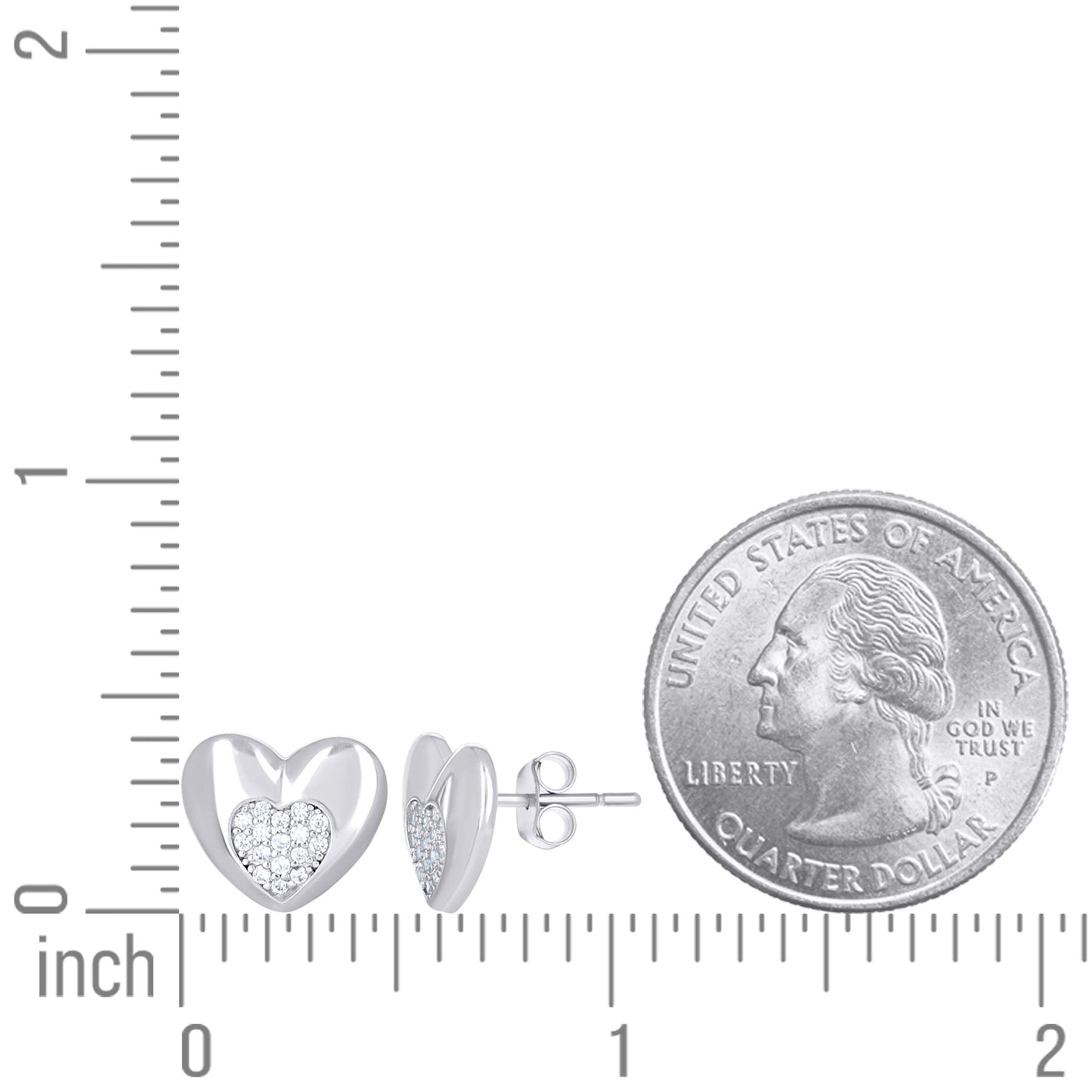 925 Sterling Silver Cz Earring