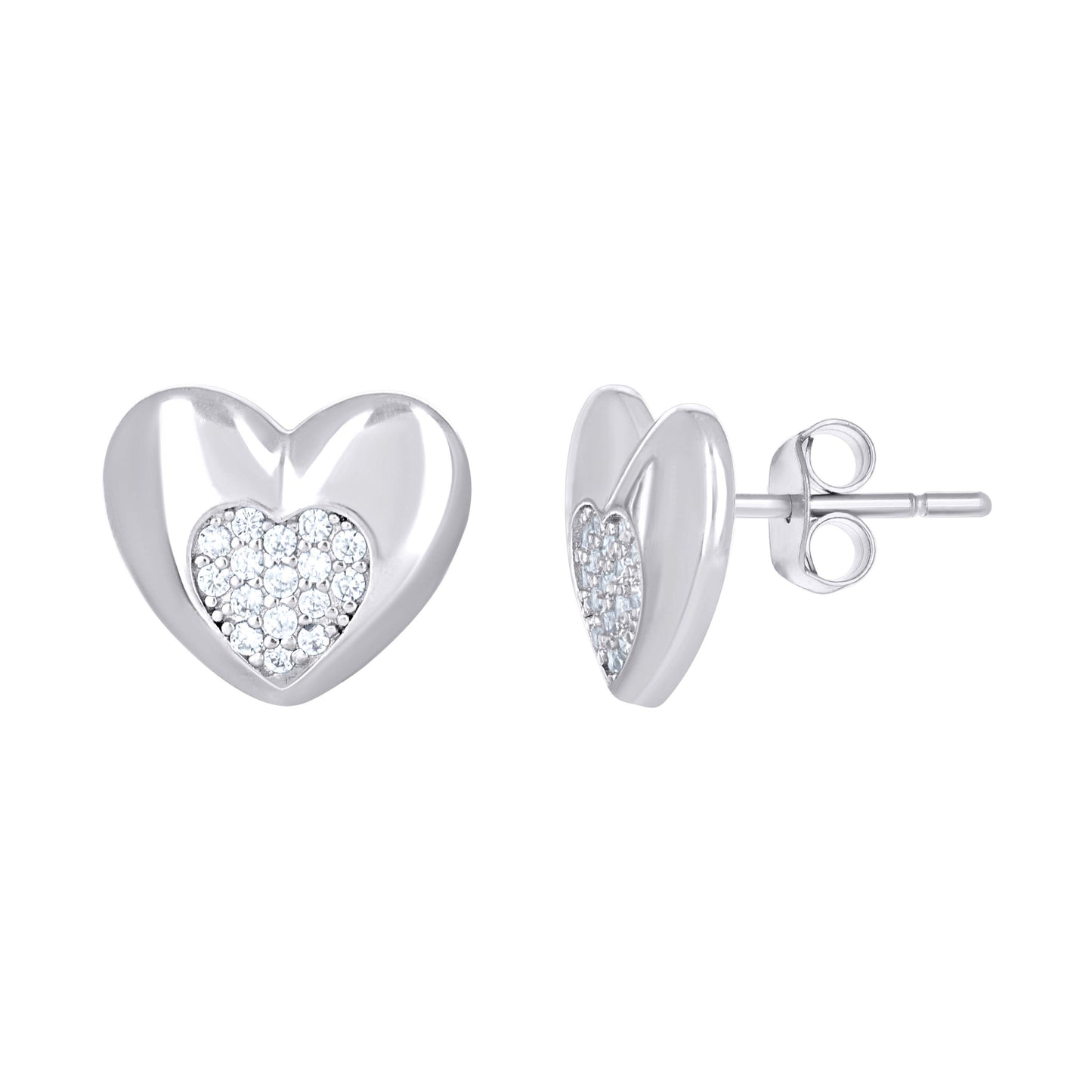 925 Sterling Silver Cz Earring