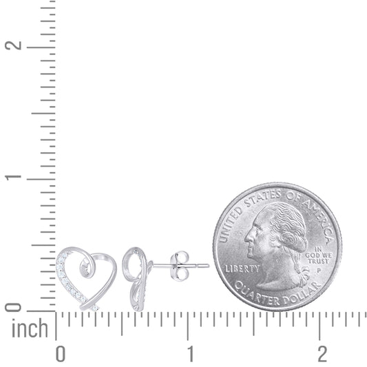 925 Sterling Silver Cz Earring