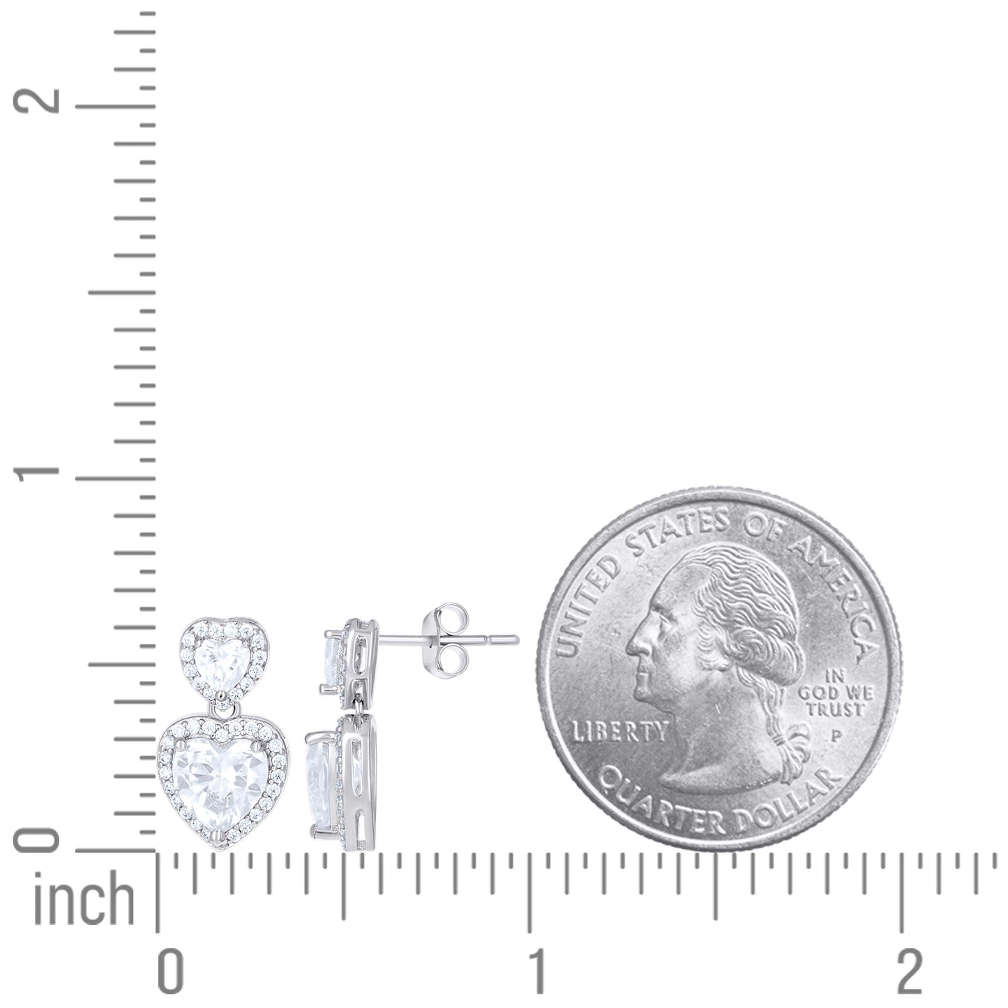 925 Sterling Silver Cz Earring