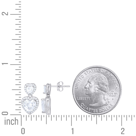 925 Sterling Silver Cz Earring