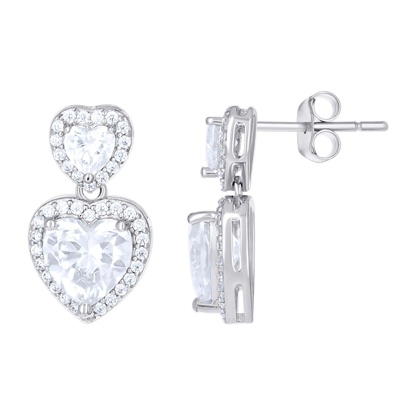 925 Sterling Silver Cz Earring