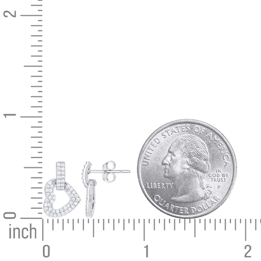 925 Sterling Silver Cz Earring