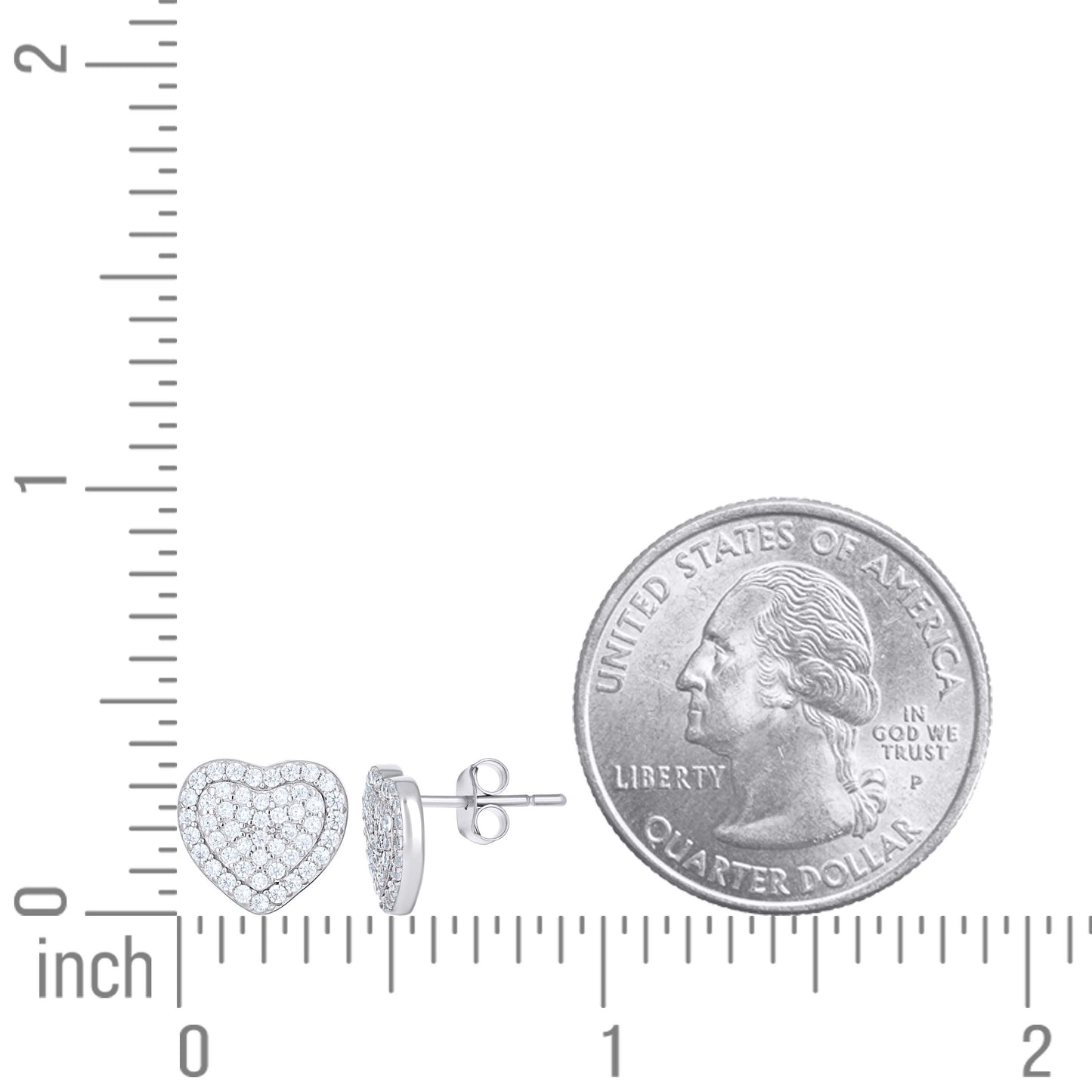 925 Sterling Silver Cz Earring