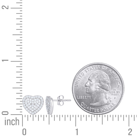 925 Sterling Silver Cz Earring