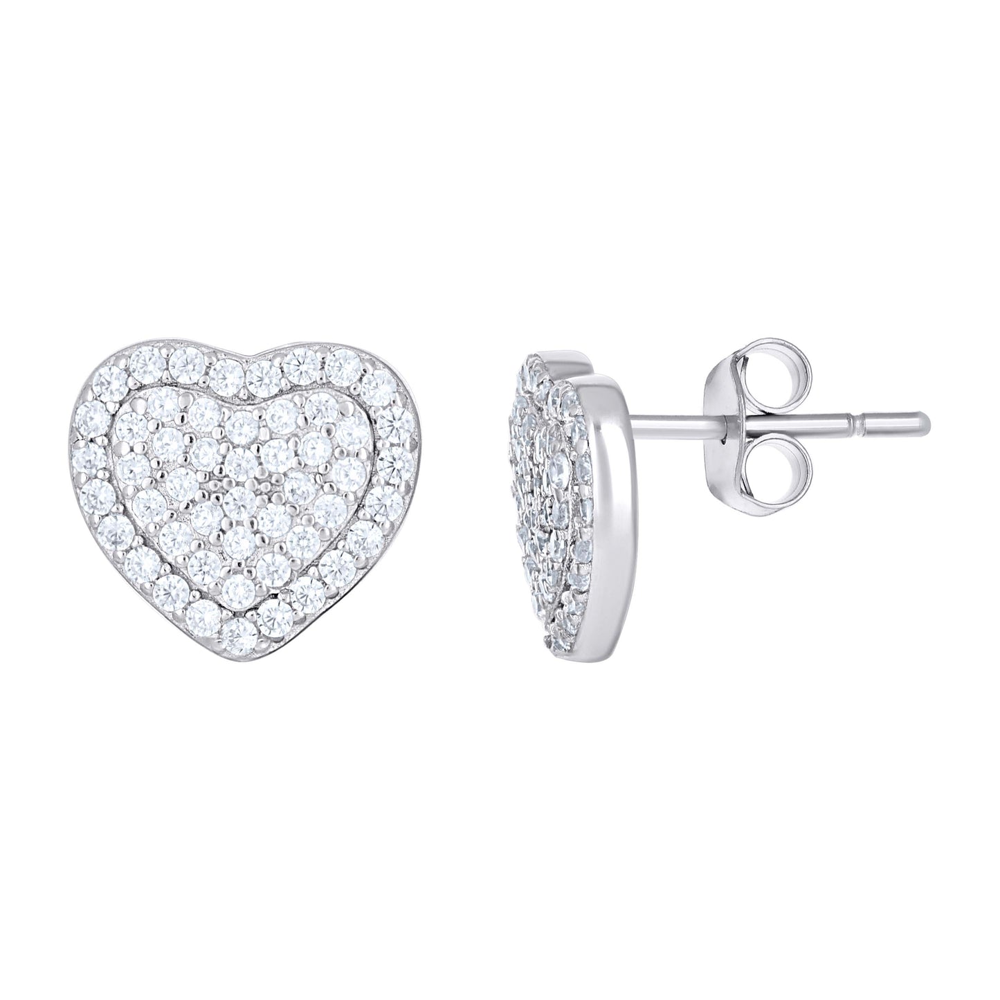 925 Sterling Silver Cz Earring