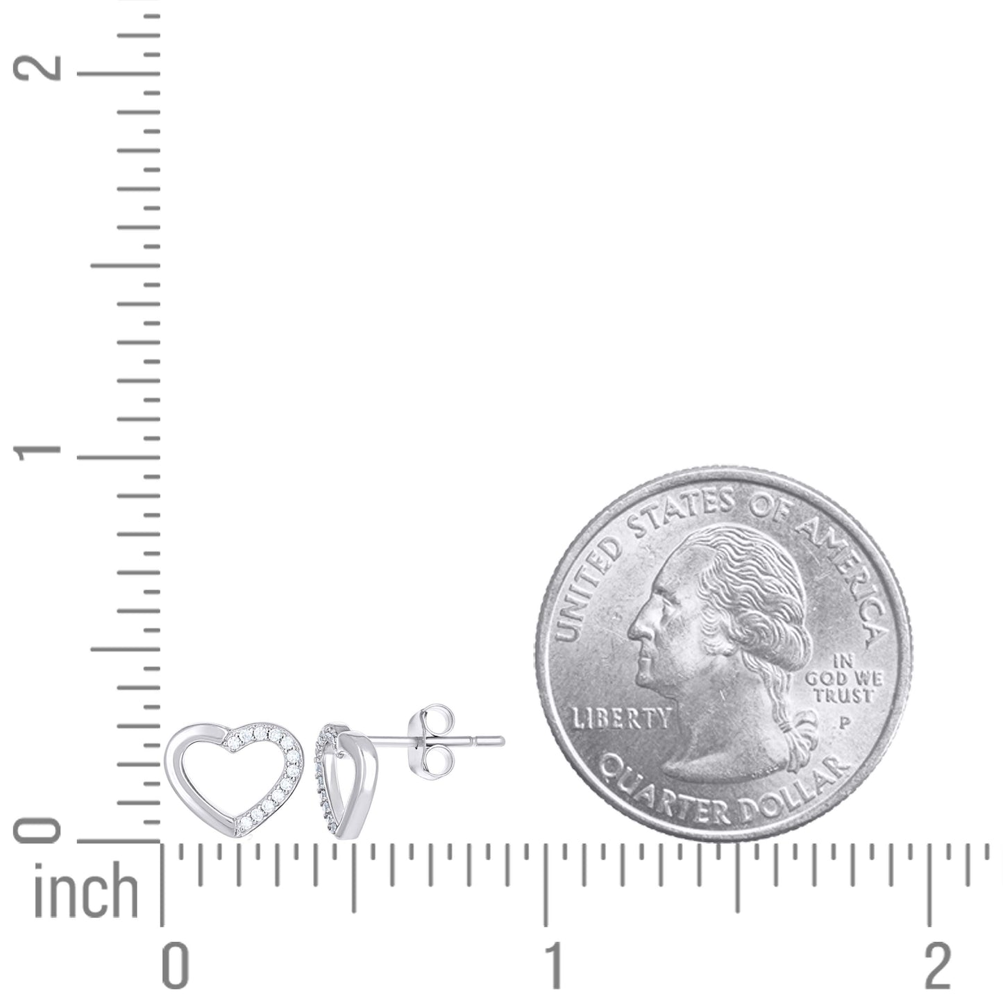 925 Sterling Silver Cz Earring