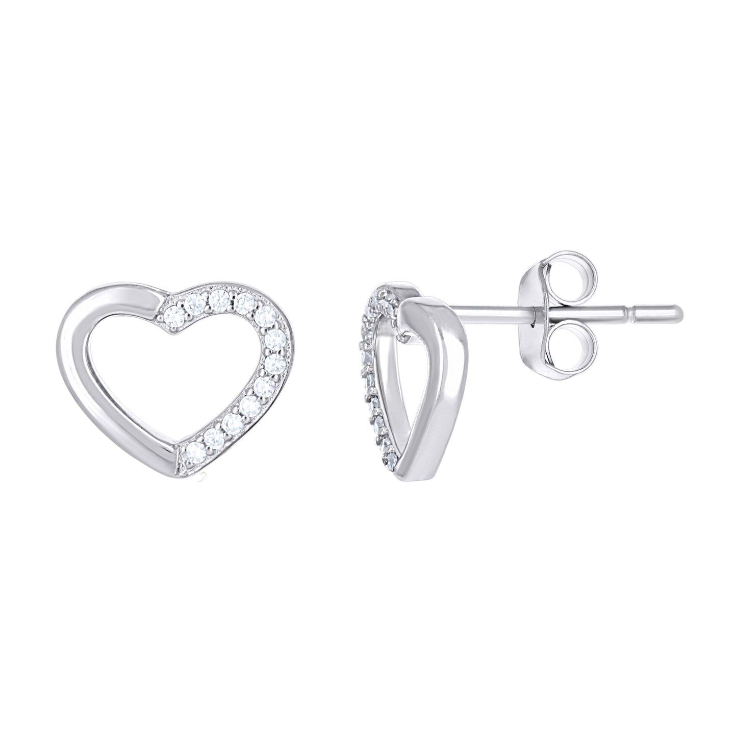 925 Sterling Silver Cz Earring