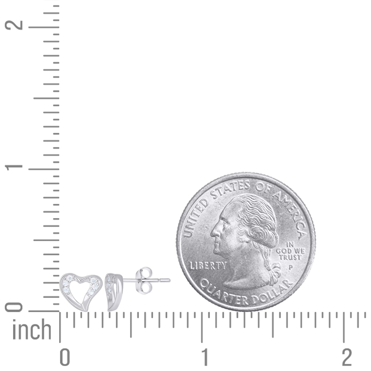 925 Sterling Silver Cz Earring