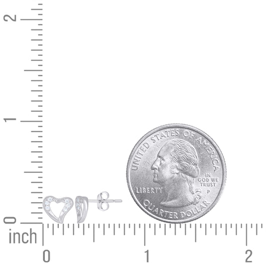 925 Sterling Silver Cz Earring