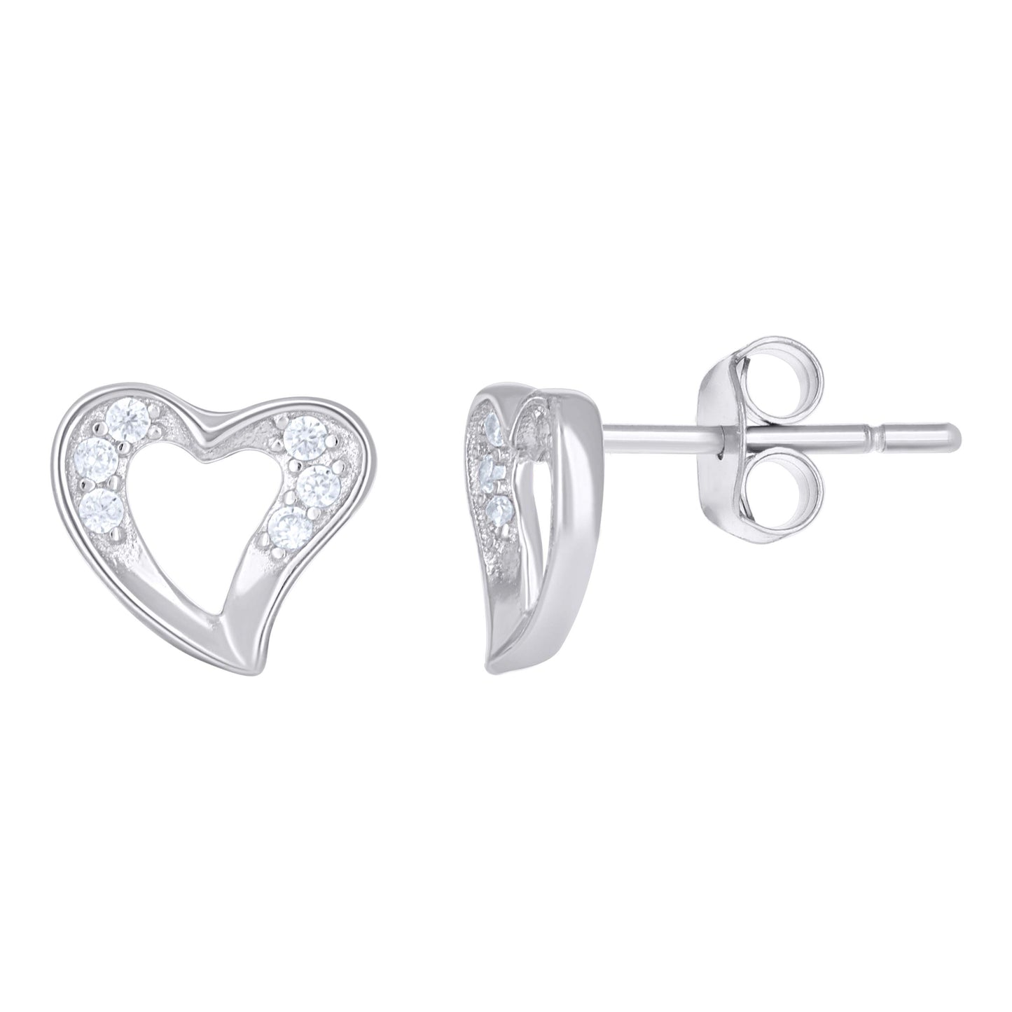 925 Sterling Silver Cz Earring