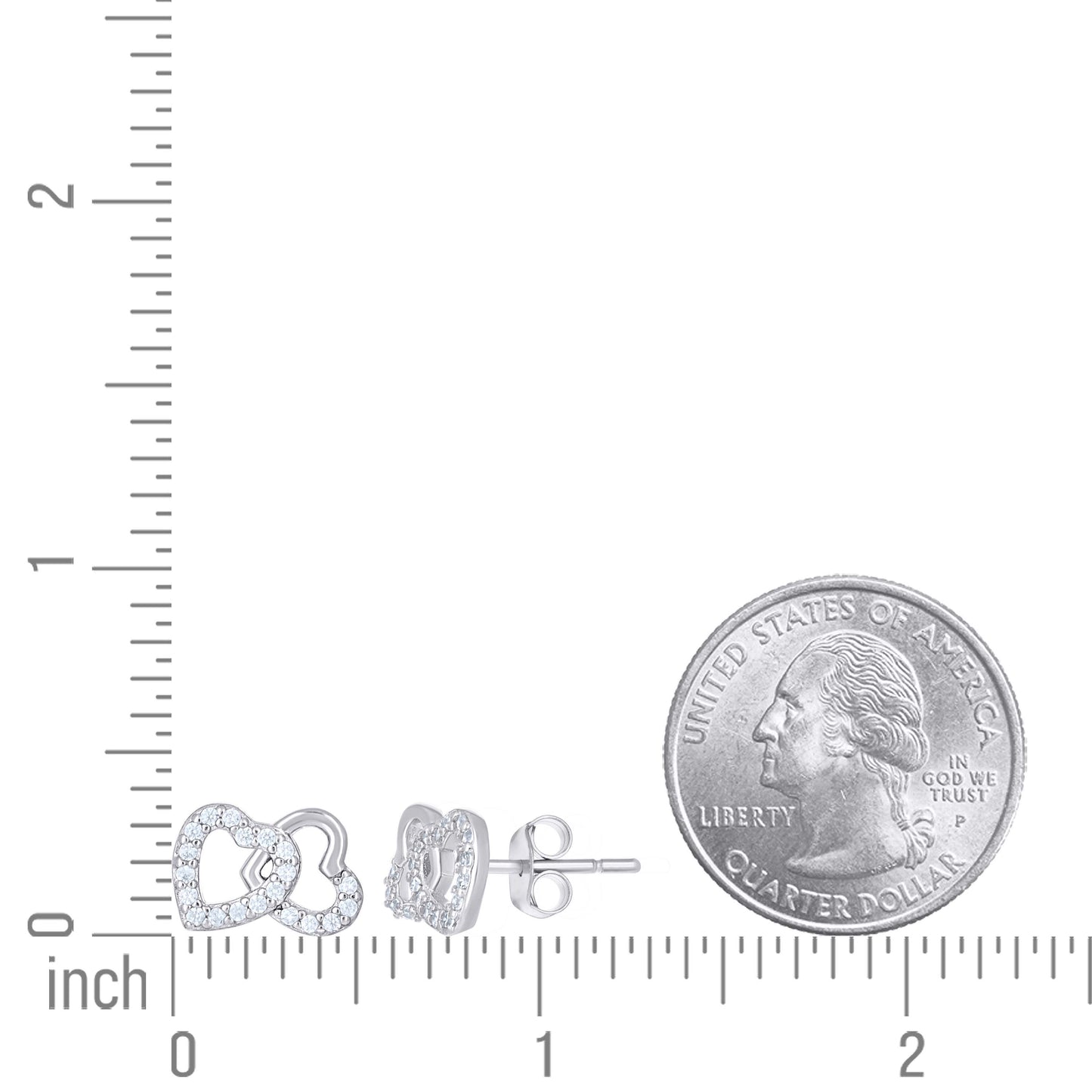 925 Sterling Silver Cz Earring