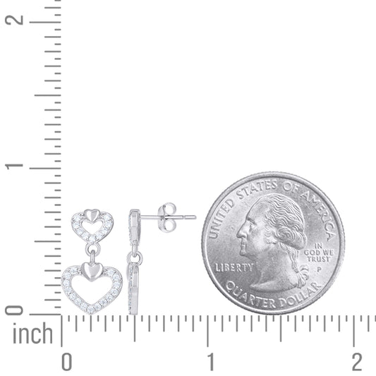 925 Sterling Silver Cz Earring