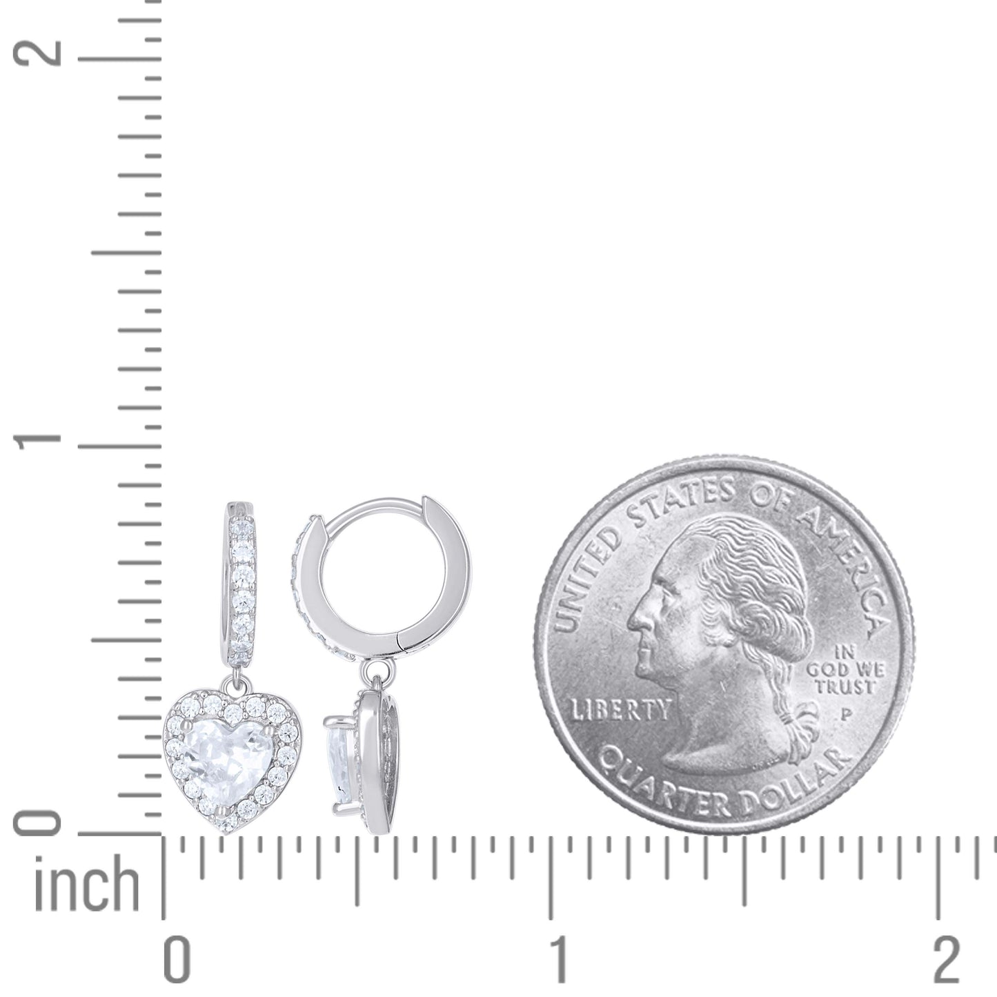 925 Sterling Silver Cz Earring