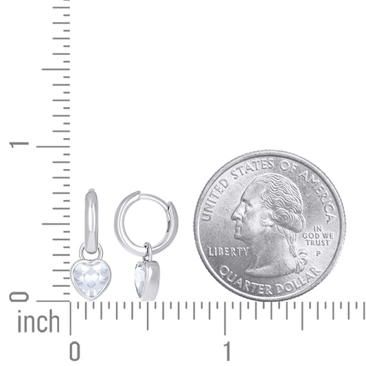 925 Sterling Silver Cz Earring