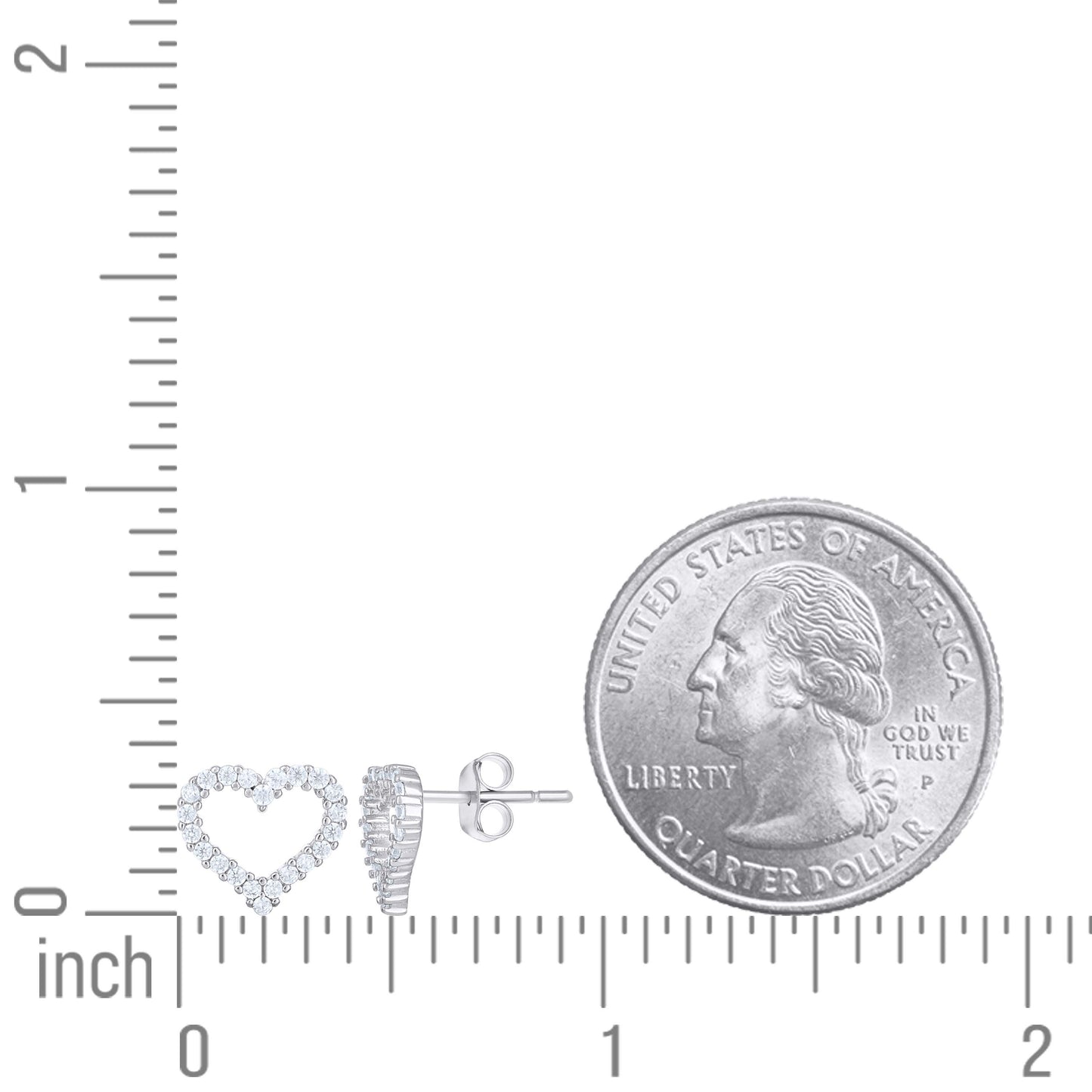 925 Sterling Silver Cz Earring