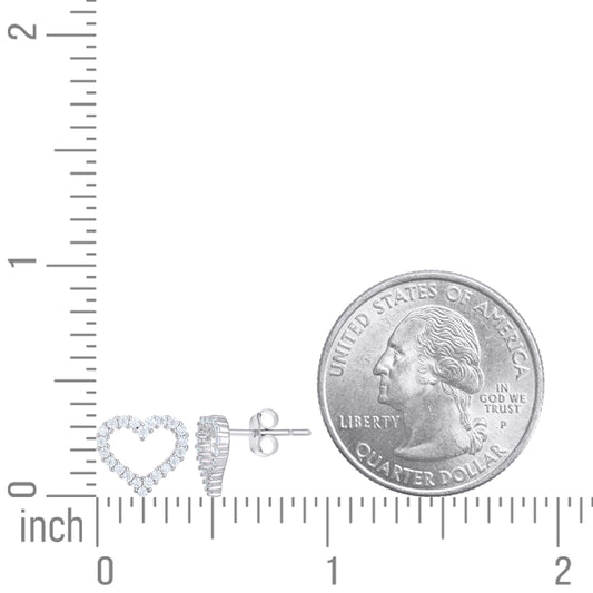 925 Sterling Silver Cz Earring