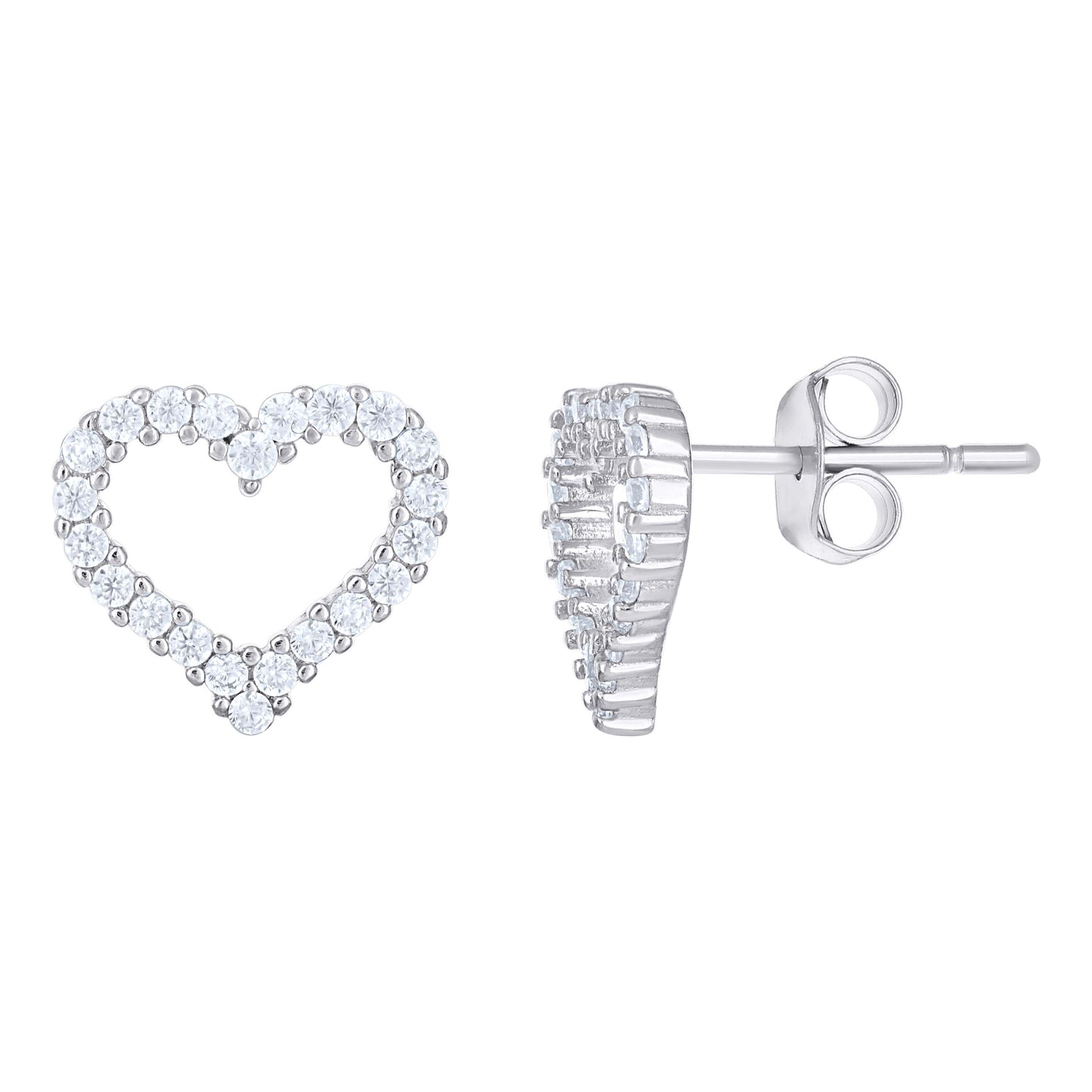 925 Sterling Silver Cz Earring