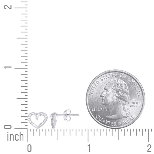 925 Sterling Silver Cz Earring