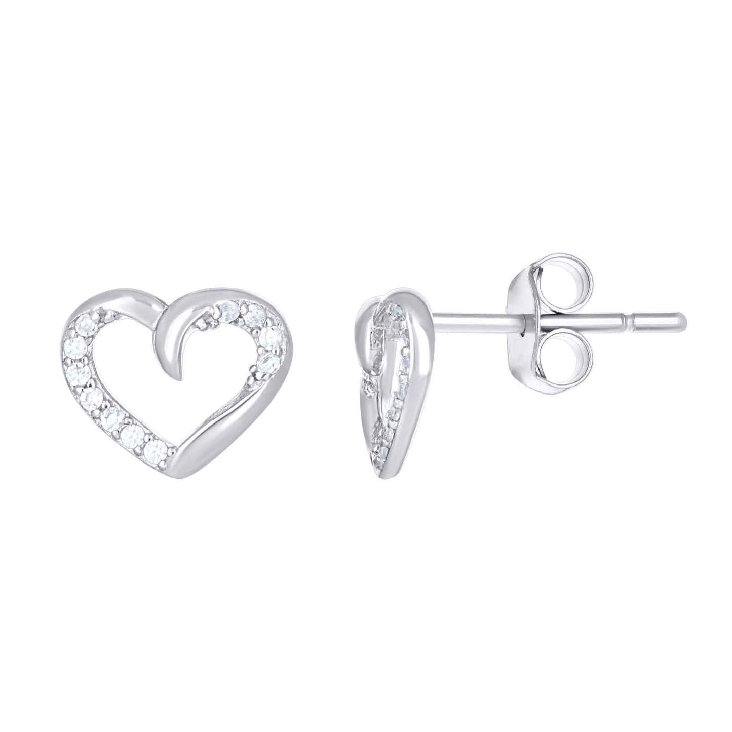 925 Sterling Silver Cz Earring