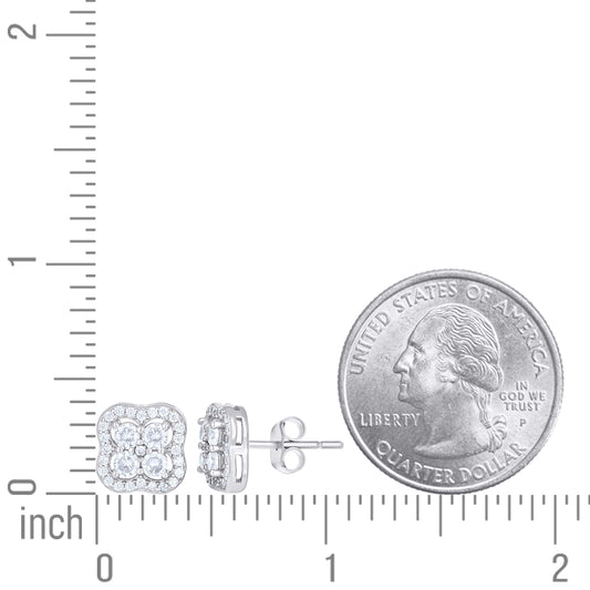 925 Sterling Silver Cz Earring