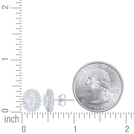 925 Sterling Silver Cz Earring