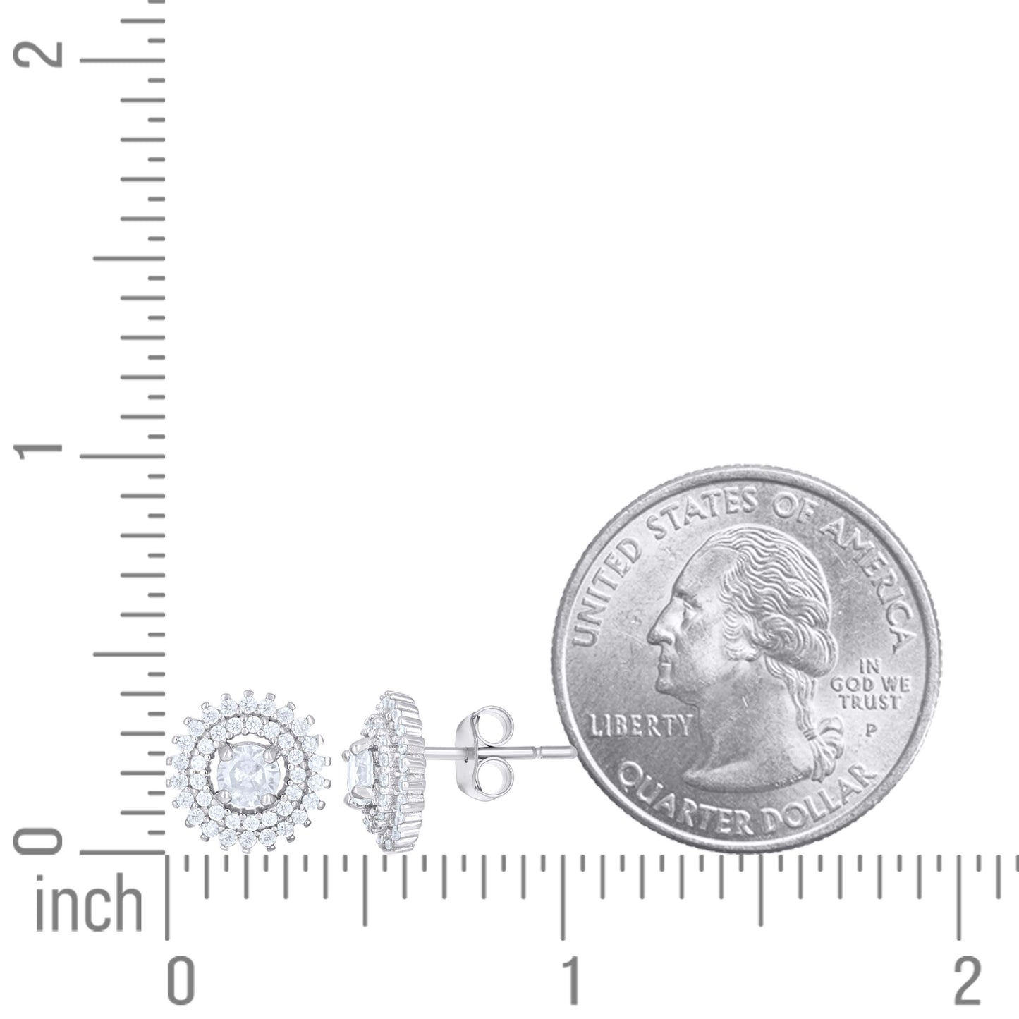 925 Sterling Silver Cz Earring