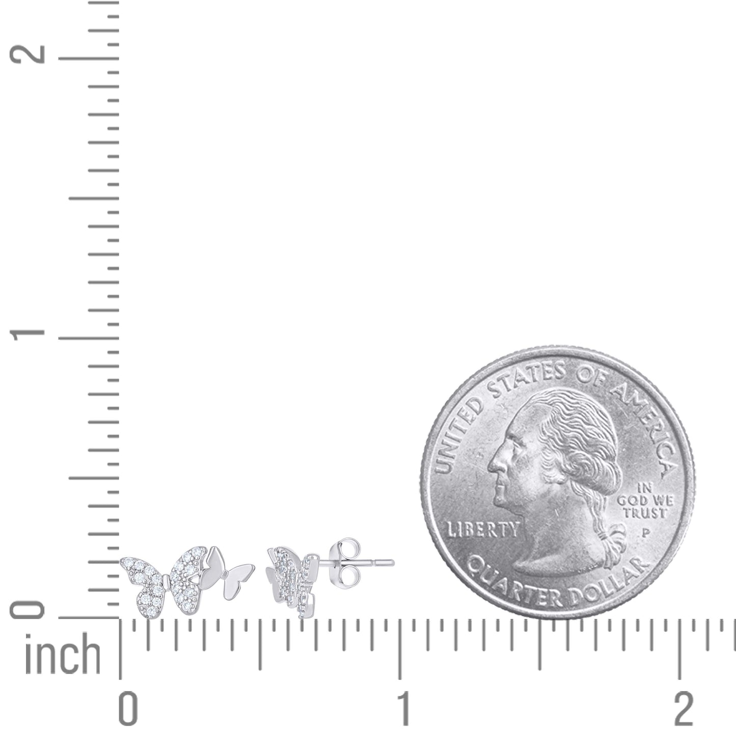 925 Sterling Silver Cz Earring