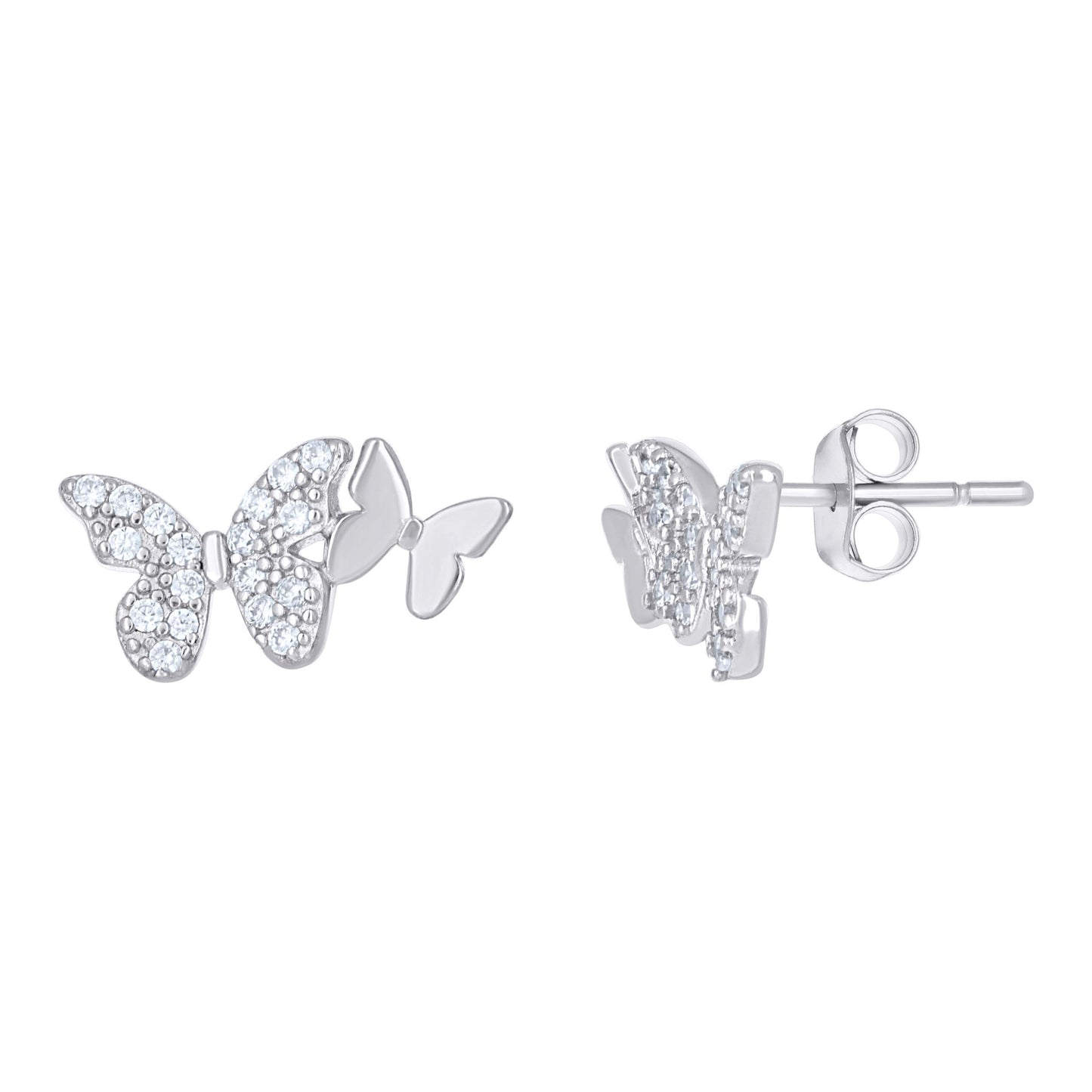925 Sterling Silver Cz Earring