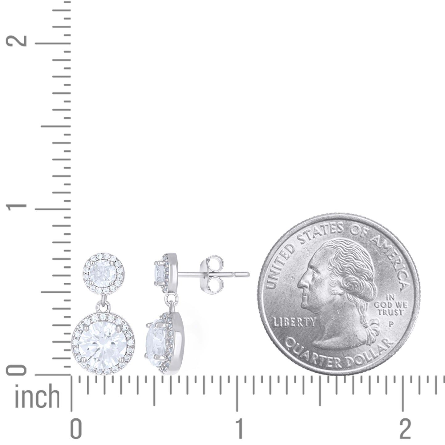 925 Sterling Silver Cz Earring