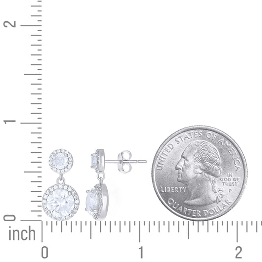 925 Sterling Silver Cz Earring