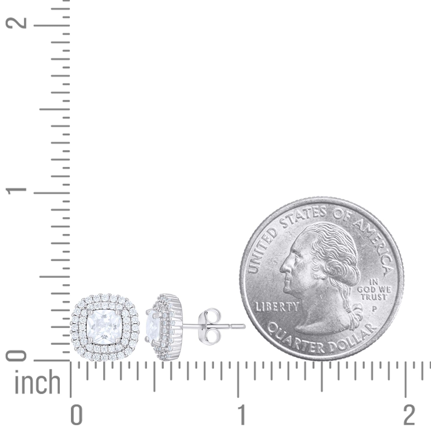 925 Sterling Silver Cz Earring