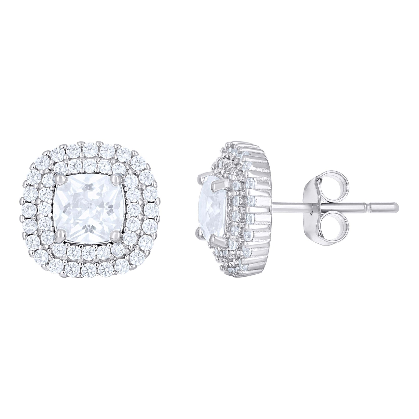 925 Sterling Silver Cz Earring