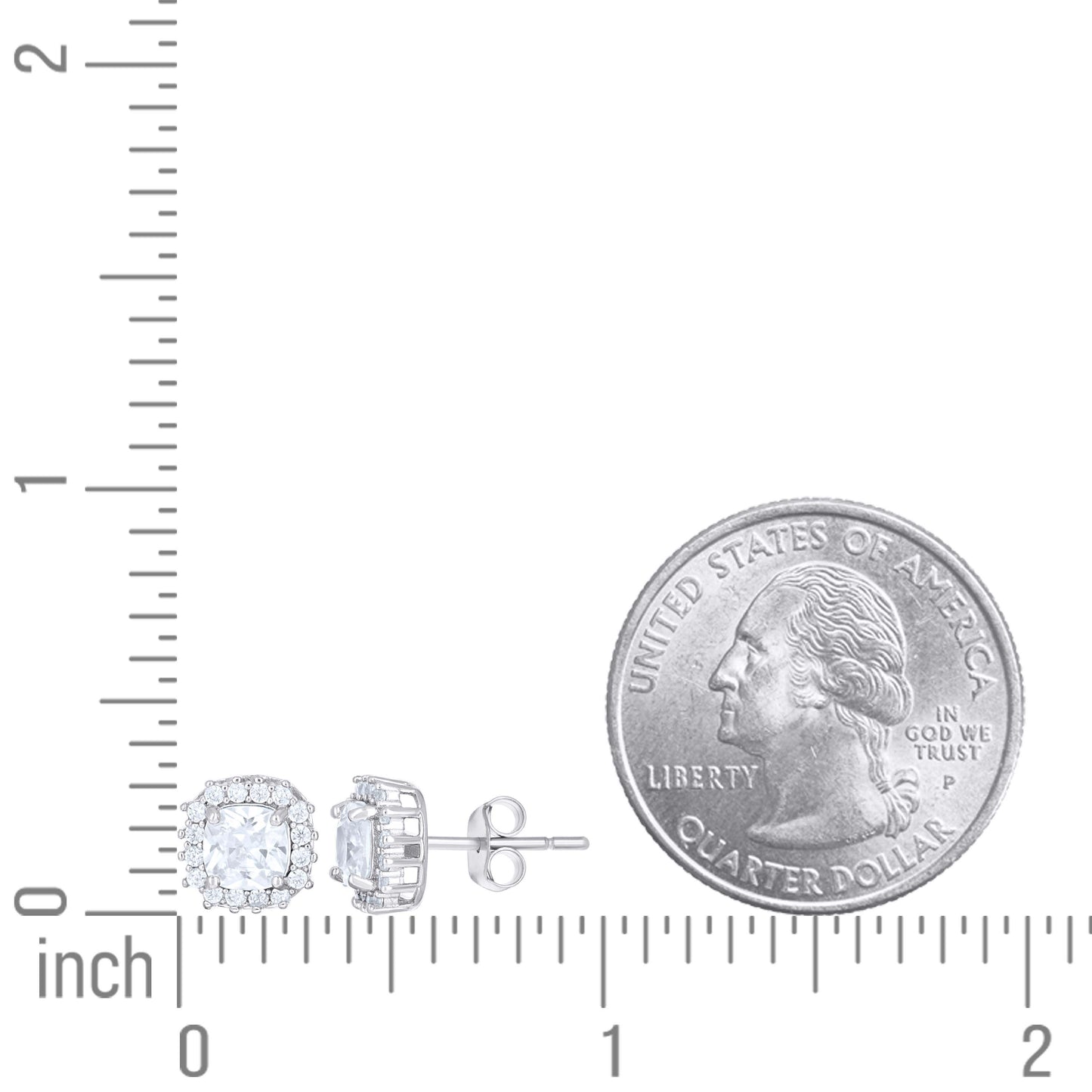 925 Sterling Silver Cz Earrings