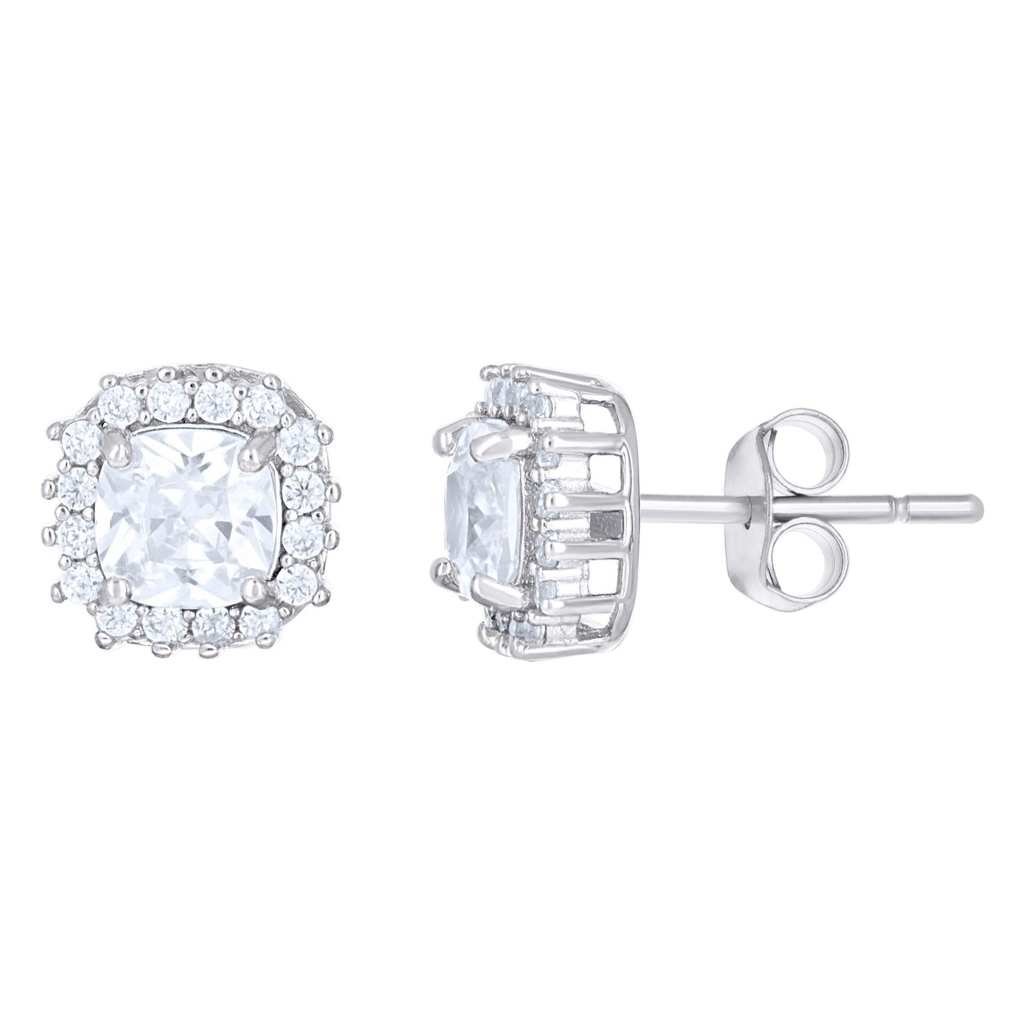 925 Sterling Silver Cz Earrings