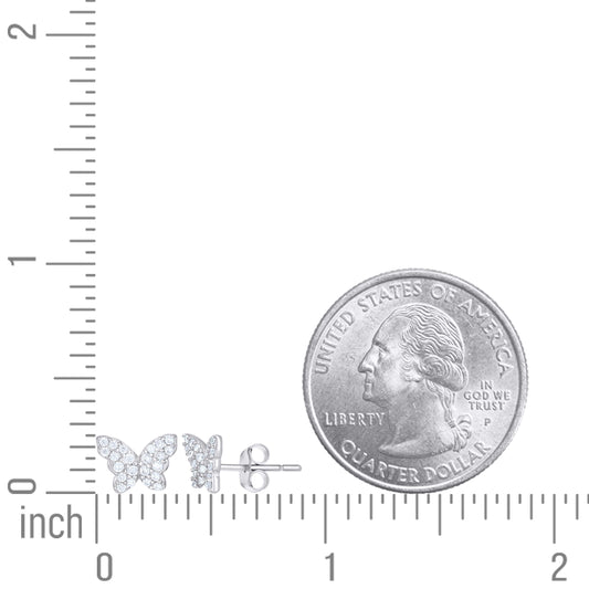 925 Sterling Silver Cz Earring