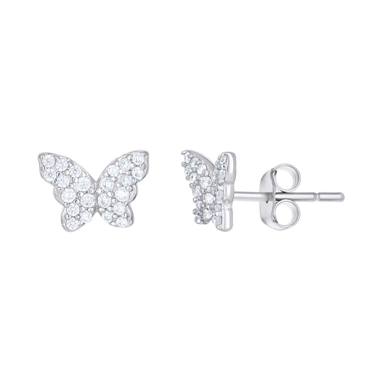 925 Sterling Silver Cz Earring