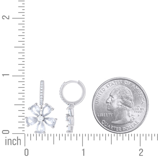 925 Sterling Silver Cz Earring