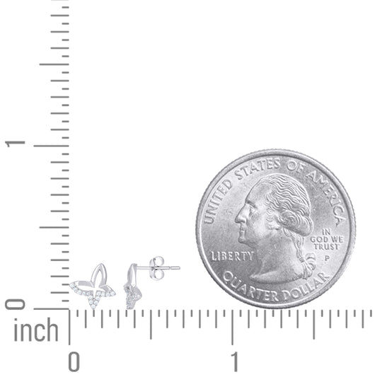 925 Sterling Silver Cz Earring